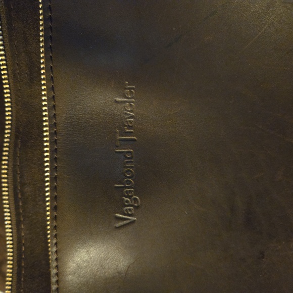 Vagabond Traveler Leather Messenger Should Bag Drk Brown - Picture 3 of 12